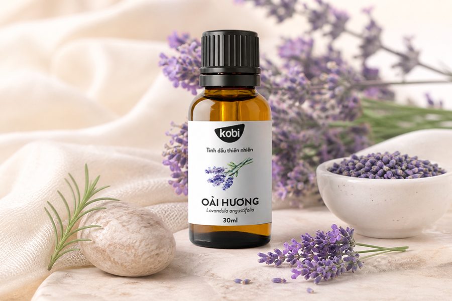 Mùi tinh dầu oải hương dịu nhẹ và hơi thảo mộc